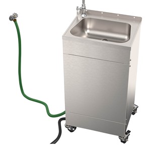 Eco Portable Wash-Ware Stainless Steel Portable Sink w/ Hose Connection (EPS1015)